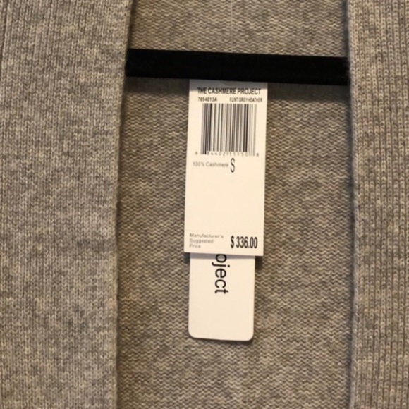 Open Front Cardigan duster cashmere project classic fall casual $300 - Picture 6 of 6